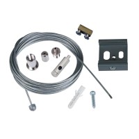  - Набор для подвесного монтажа трехфазных шинопроводов (UL-00006033) Uniel UFB-H45 Silver 1 Polybag