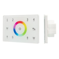  - Панель Sens SMART-P85-RGBW White (230V, 4 зоны, 2.4G) (Arlight, IP20 Пластик, 5 лет)