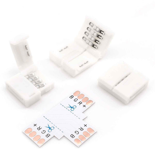 Коннектор T-образный для RGB светодиодной ленты 5050 Apeyron 12/24V 09-09 