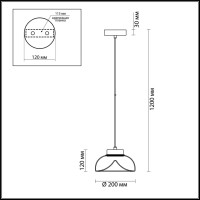  - Подвесной светодиодный светильник Odeon Light Kaleo 4720/8L