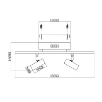  - Светодиодный спот Moderli Right V5045-2WL