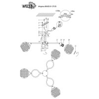  - Потолочная люстра Wedo Light Malgrate 66428.01.37.03