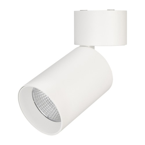 Светильник SP-POLO-SURFACE-FLAP-R85-15W White5000 (WH-WH, 40 deg) (Arlight, IP20 Металл, 3 года) Накладной светильник 15Вт, белый круглый корпус, белая вставка, металл.
Цвет свечения БЕЛЫЙ 5000K, св.поток 1100лм, CRI(Ra)>80, угол 40°. Размер DxL Ø85x185мм. Драйвер встроенный PRI:220-240VAC, SEC:DC 350mA 30-43V, 15Вт.