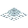 Потолочная светодиодная люстра Profit Light 8087/4+4 CHR C - Потолочная светодиодная люстра Profit Light 8087/4+4 CHR C