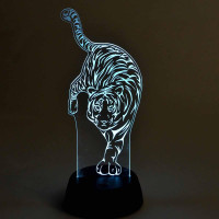  - Светодиодная фигура Uniel ULI-M506 RGB/3AA Tiger/Black UL-00008401