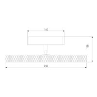  - Бра Elektrostandard Lattice 40003/LED черный/золото 4690389179501
