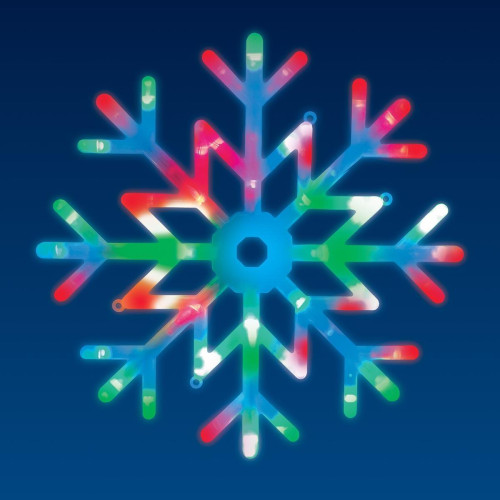 Подвесной светодиодный светильник «Снежинка» Uniel ULD-H4040-048/DTA RGB IP20 Snowflake UL-00007250 