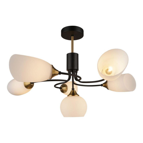 Потолочная люстра IMEX MD.3862-6-S BK+CP 