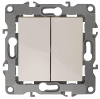  - Переключатель двухклавишный ЭРА 12 10AX 250V 12-1106-02 Б0014664