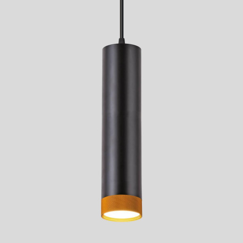 Подвесной светодиодный светильник Eurosvet Tony 50164/1 LED черный/золото 