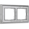 Рамка Werkel Palacio Gracia на 2 поста хром/белый WL77-Frame-02 4690389126062 - Рамка Werkel Palacio Gracia на 2 поста хром/белый WL77-Frame-02 4690389126062