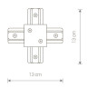 Коннектор X-образный Nowodvorski Profile Recessed 8837 - Коннектор X-образный Nowodvorski Profile Recessed 8837