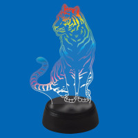  - Светодиодная фигура Uniel ULI-M507 RGB/3AA Tiger/Black UL-00008402