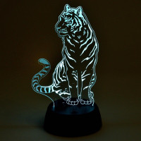  - Светодиодная фигура Uniel ULI-M507 RGB/3AA Tiger/Black UL-00008402