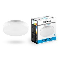  - Лампа светодиодная Feron GX53 7W 6400K Таблетка Матовая LB-451 25866