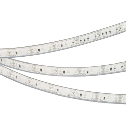 Лента RTW-5000PU-2835-120 12V Blue (10.5mm, 14.4W, IP68) (Arlight, Закрытый) Гибкая лента, герметичная IP68, подходит для использования под водой на глубине до 2м. Светодиоды smd 2835, 120шт/м (600шт на 5м). Цвет СИНИЙ (465-467.5nm). Питание 12V, мощность 14.4 Вт/м (72 Вт на 5м), угол 120°. 5000х10.5х5.6мм. Мин.отрезок 25мм (3 LED). Пакет 5м. Цена за 1м. Лента крепится с помощью скоб, скобы идут в комплекте (5шт), 3M скотч отсутствует.