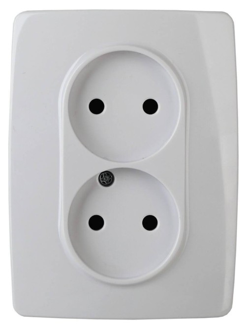 Розетка ЭРА 12 2x2P 16A 250V 12-2007-01 Б0038810 