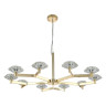 Подвесная люстра Crystal Lux Rebeca SP10 Gold - Подвесная люстра Crystal Lux Rebeca SP10 Gold