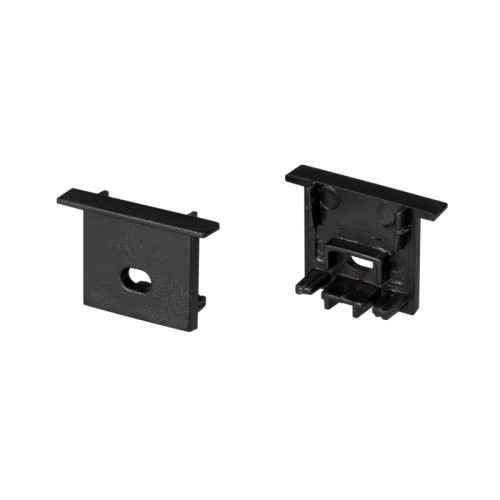 Заглушка SL-COMFORT-1716-F BLACK c отверстием (Arlight, Пластик) Пара заглушек черного цвета (с отверстием) для профиля SL-COMFORT-1716-F BLACK. В комплекте 2 заглушки. Цена за комплект.