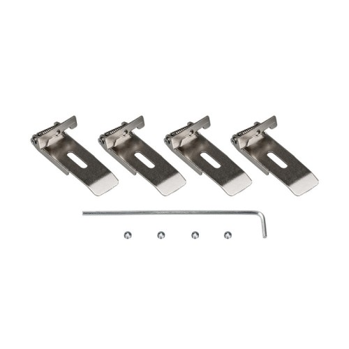 Пружинный держатель S2-LINIA-F Clip Set (Arlight, Металл) Пружинный держатель для фиксации профилей S2-LINIA55-F, S2-LINIA69-F, S2-LINIA94-F в гипсокартонном потолке. В комплекте 4шт держателя, ключ. Цена за 1 комплект.