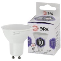  - Лампа светодиодная ЭРА GU10 10W 6000K матовая LED MR16-10W-860-GU10 Б0049074
