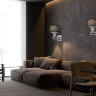 Бра Lumien Hall Alessandriya LH1057/1W-NK-BK - Бра Lumien Hall Alessandriya LH1057/1W-NK-BK