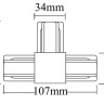 Коннектор T-образный Crystal Lux CLT 0.211 08 BL - Коннектор T-образный Crystal Lux CLT 0.211 08 BL