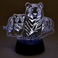  - Светодиодная фигура Uniel ULI-M508 RGB/3AA Tiger Family/Black UL-00008403