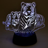 Светодиодная фигура Uniel ULI-M508 RGB/3AA Tiger Family/Black UL-00008403 - Светодиодная фигура Uniel ULI-M508 RGB/3AA Tiger Family/Black UL-00008403