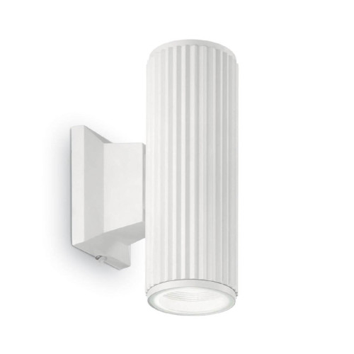 Уличный настенный светильник Ideal Lux Base AP2 Bianco 129457 