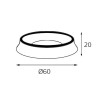 Кольцо декоративное Italline M03-046 ring black - Кольцо декоративное Italline M03-046 ring black