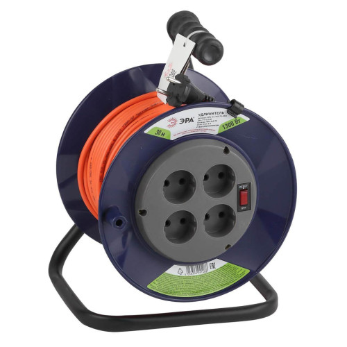 Удлинитель силовой ЭРА RPx-4s-2x0.75-30m Б0043048 