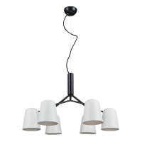  - Подвесная люстра Crystal Lux ENRIQUE SP6 BLACK/WHITE