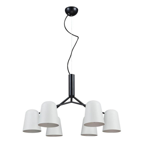 Подвесная люстра Crystal Lux ENRIQUE SP6 BLACK/WHITE 