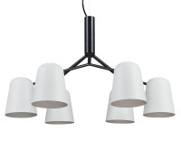  - Подвесная люстра Crystal Lux ENRIQUE SP6 BLACK/WHITE