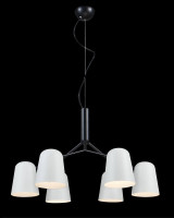  - Подвесная люстра Crystal Lux ENRIQUE SP6 BLACK/WHITE