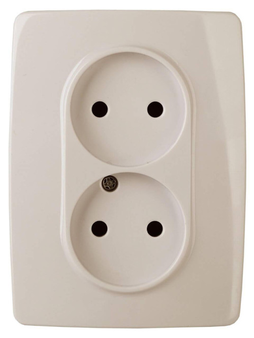 Розетка ЭРА 12 2x2P 16A 250V 12-2007-02 Б0038811 