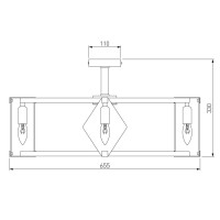  - Потолочная люстра Eurosvet Aragon 60126/8 черный Smart