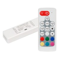  - Контроллер ARL-MINI-RGB-3x4A (5-24V, RF ПДУ 18кн) (Arlight, IP20 Пластик, 1 год)
