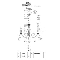  - Подвесная люстра Wedo Light Аэлита 65160.01.29.03