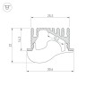 Профиль с экраном ALU-ASYMETRIC-2000 ANOD+FROST LENS (Arlight, Алюминий) - Профиль с экраном ALU-ASYMETRIC-2000 ANOD+FROST LENS (Arlight, Алюминий)