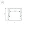 Профиль ARH-LINE-2315-2000 ANOD (Arlight, Алюминий) - Профиль ARH-LINE-2315-2000 ANOD (Arlight, Алюминий)