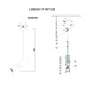 Подвесной светильник Lumien Hall Саурис LH8020/1P-WT-GD - Подвесной светильник Lumien Hall Саурис LH8020/1P-WT-GD