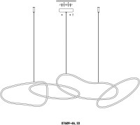  - Подвесной светодиодный светильник Kink Light Сена 07609-4A,33
