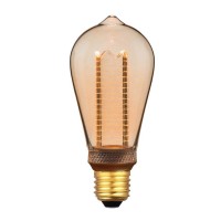  - Лампа светодиодная Hiper E27 4W 1800K янтарная HL-2228
