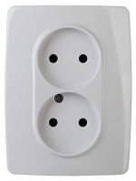  - Розетка ЭРА 12 2x2P 16A 250V 12-2107-01 Б0031238