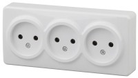  - Розетка ЭРА Эксперт 3х2P 16A 250V 11-2207-01 Б0020697