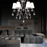 Подвесная люстра Lumina Deco Glamour LDP 66247-6 WT+CHR - Подвесная люстра Lumina Deco Glamour LDP 66247-6 WT+CHR