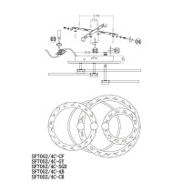  - Потолочная люстра Seven Fires Oden SF7052/4C-SGD-RGB