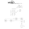 Потолочная люстра Wedo Light Rufina 66668.01.37.04 - Потолочная люстра Wedo Light Rufina 66668.01.37.04